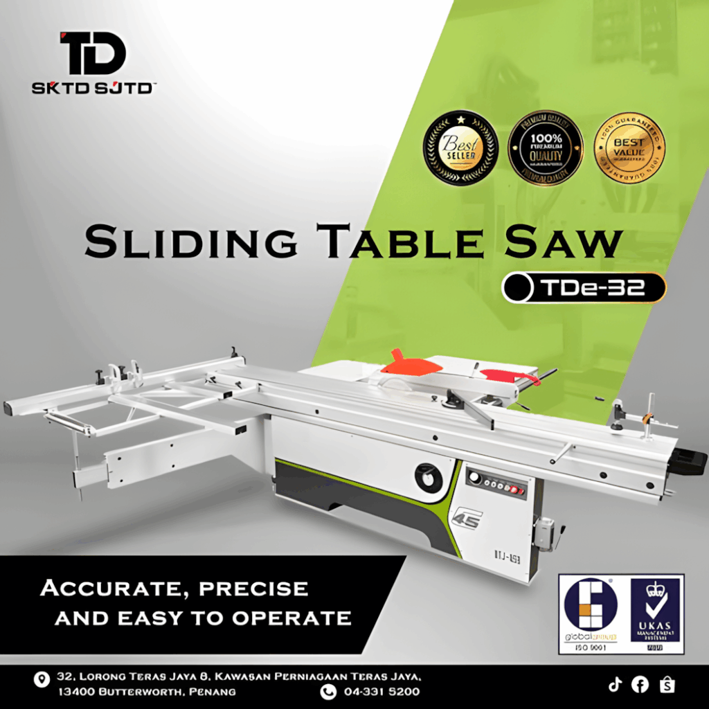 SKTD sliding table saw TDe=32 with precision controls